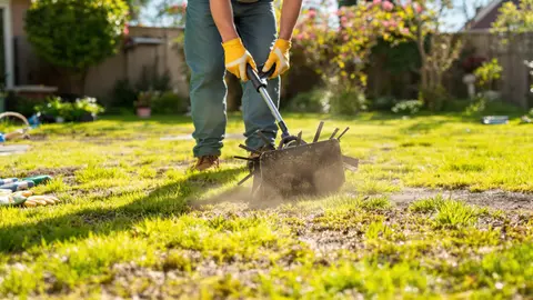 Mijn gazon was geel en vol mos: één eenvoudige lentetip veranderde alles zonder schade, en ik heb weer een stralende tuin.